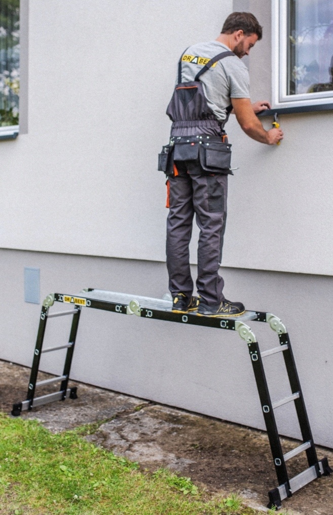 Univerzalni kloubovy rebrik s podlazkou 4v 1 - 10