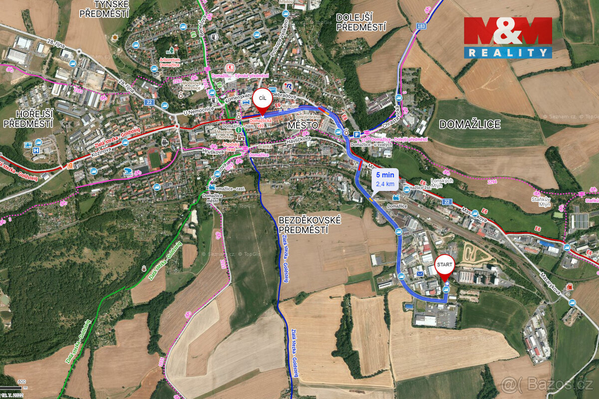 Prodej komerčního pozemku, 2736 m², Domažlice - 10