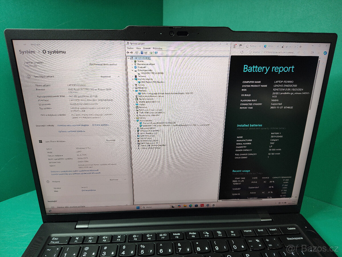 Lenovo Thinkpad t14s gen 6 AMD AI 7 pro 360 64GB/1TB√3rZ√DPH - 10