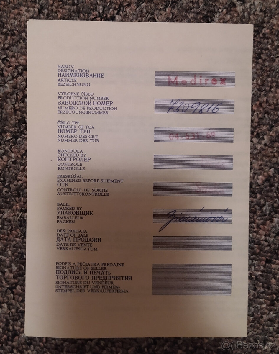 Diaprojektor Meopta - 10