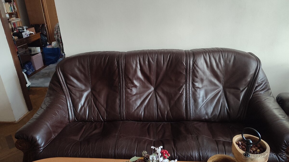 Kožená sedací souprava 3+2+1 - 10