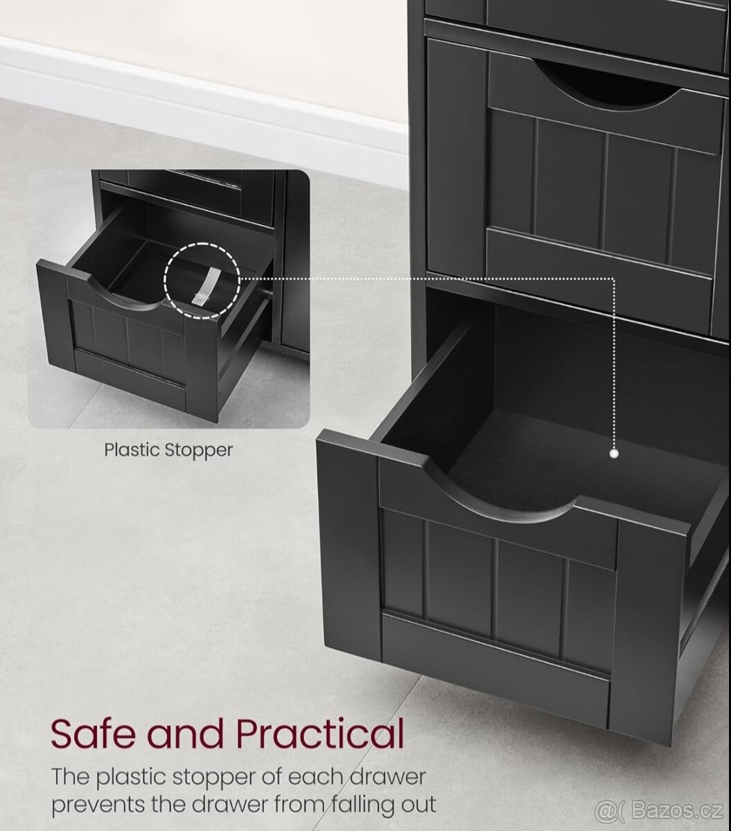 Černá mat skříňka - 10