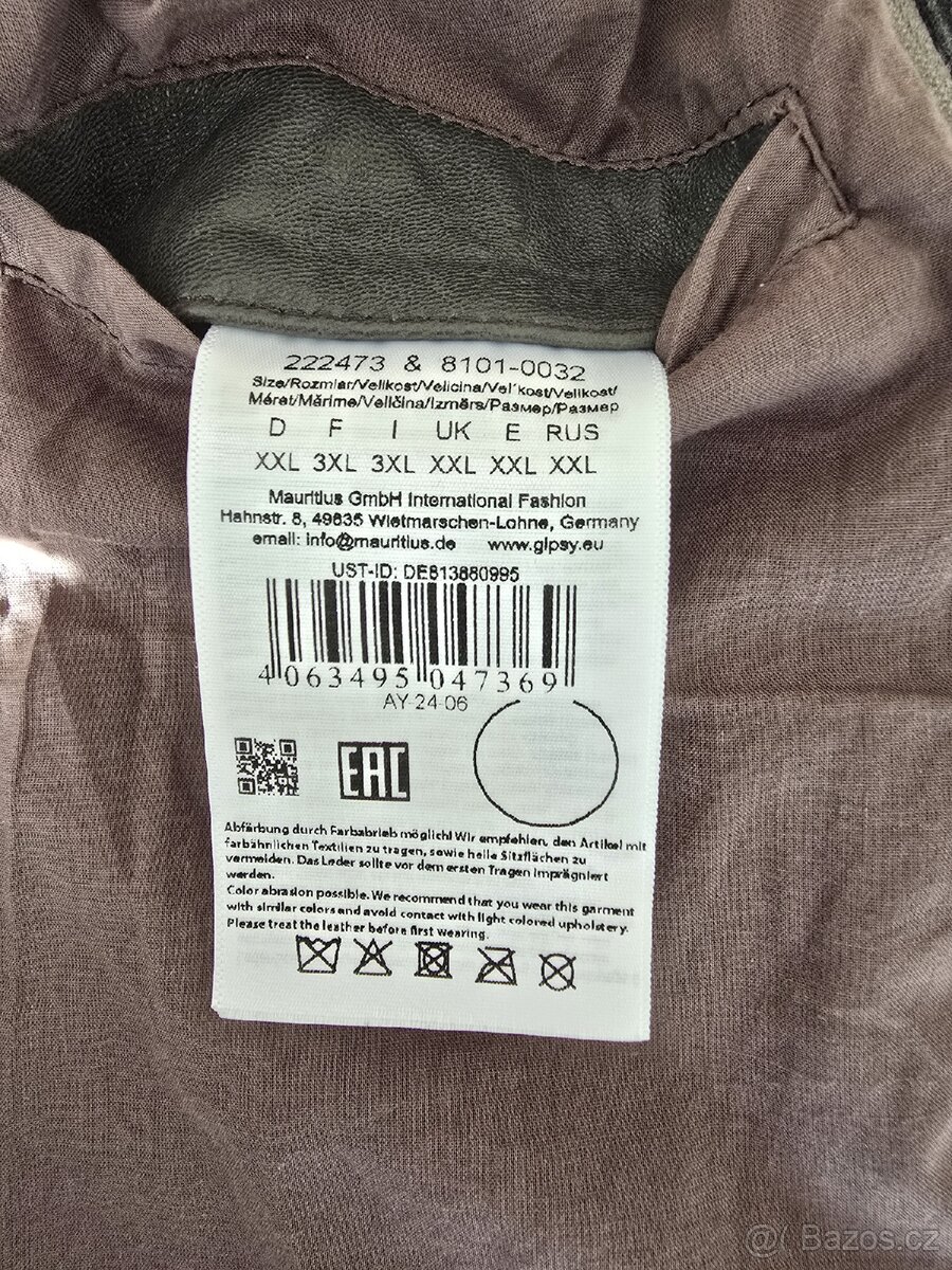 Dámský kožený kabát vel. XL - 10