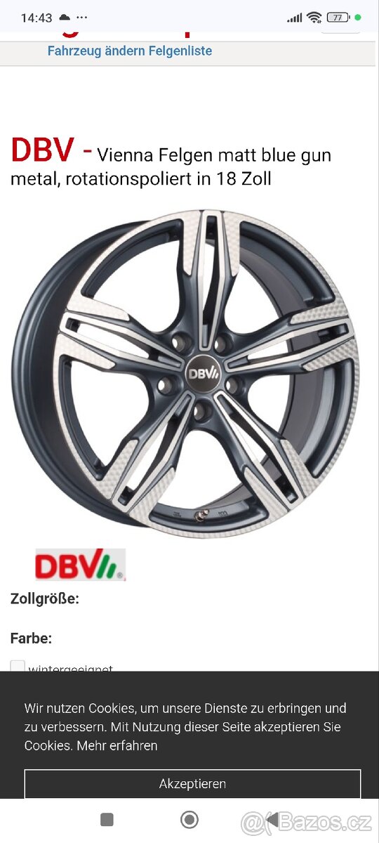 Alu kola R18 5x114,3 ET40 - 10