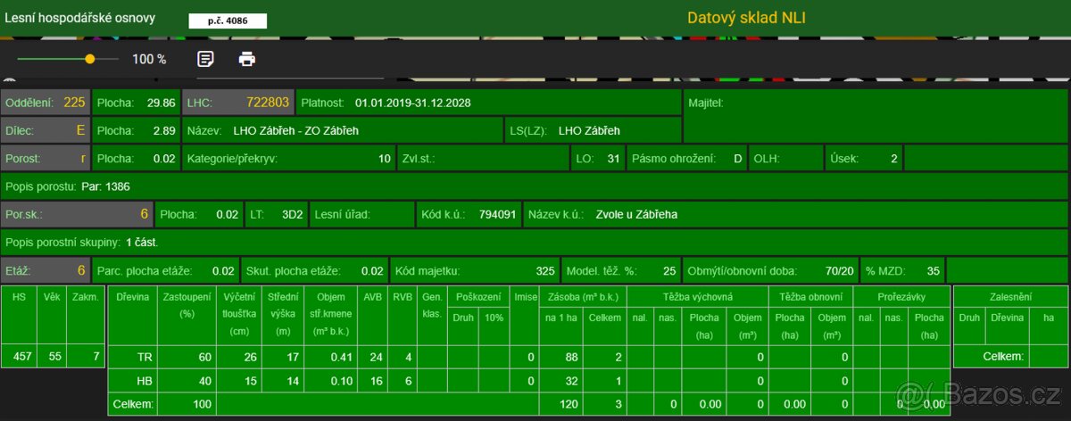 Prodám lesní pozemky v k.ú. Zvole u Zábřeha - 10