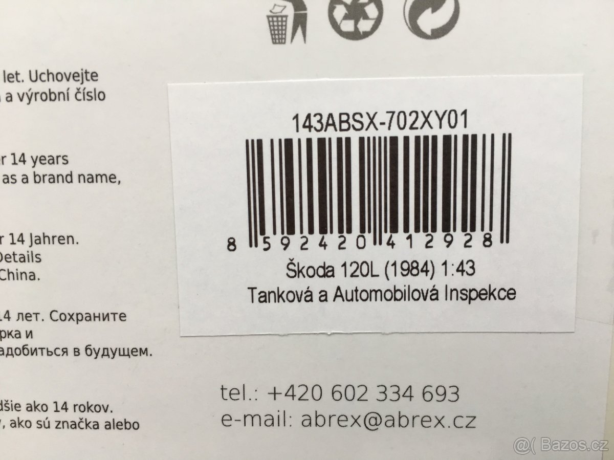 Model ŠKODA 120L/M (1984) "TAI" Abrex 1/43 - 10