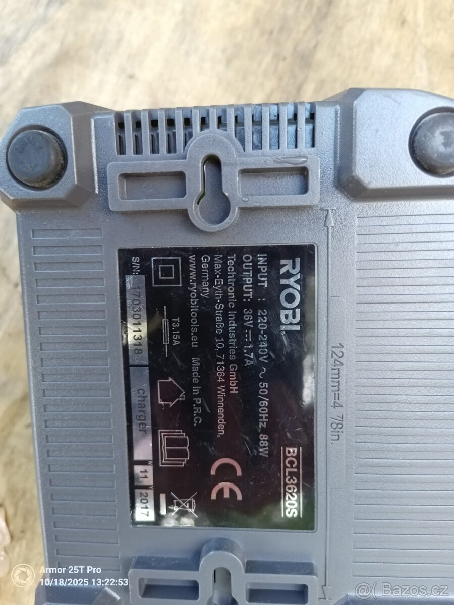 Akumulátorový křovinořez + sekačka RYOBI RBC36X26B - 10