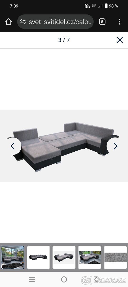 Prodám rozkládací pohovku/gauč do U SPĚCHÁ STĚHOVÁNÍ - 10