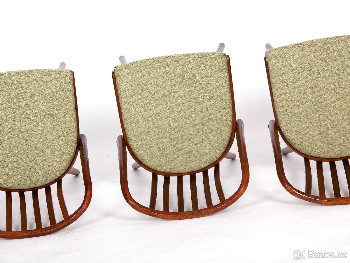 A. Šuman, přečalouněné jídelní židle TON 4 kusy. - 10