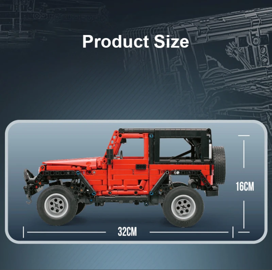 STAVEBNICE Technic Jeep Off-Road auto - 10