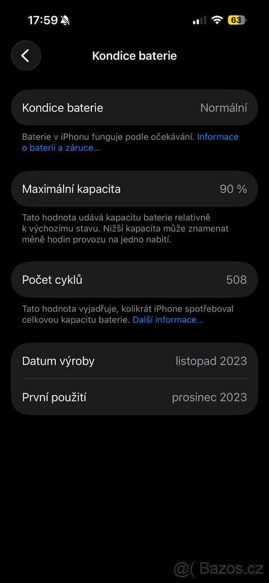 iPhone 15 Pro 128GB | Top stav | Baterie 90% + Velká výbava - 10