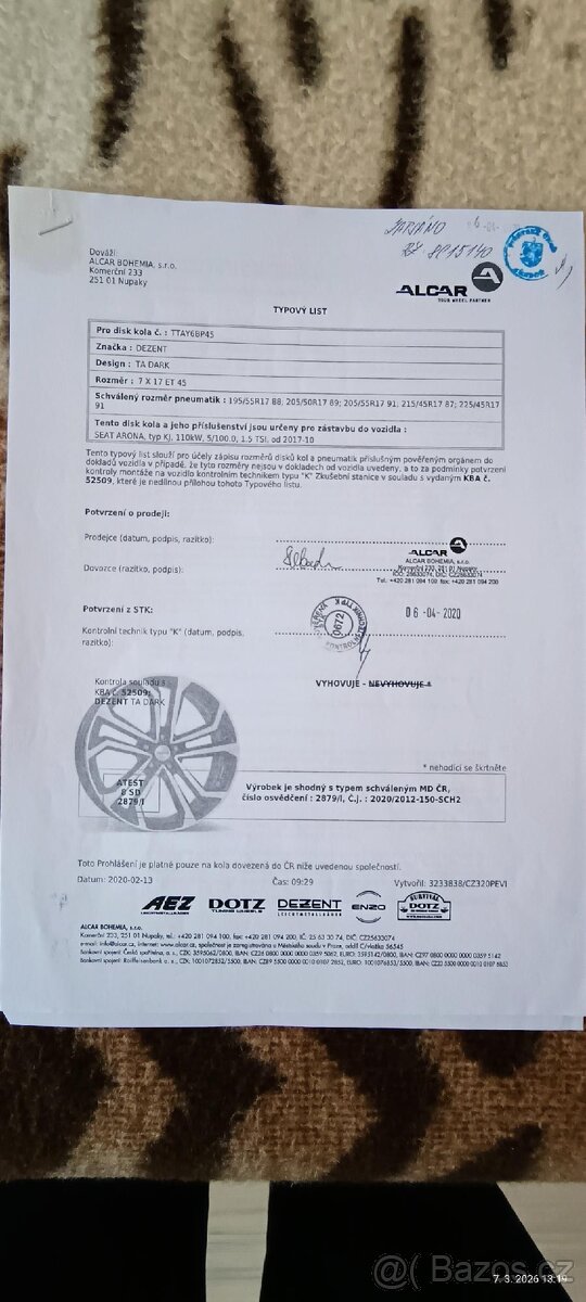 Alu kola značky DEZENT - 10
