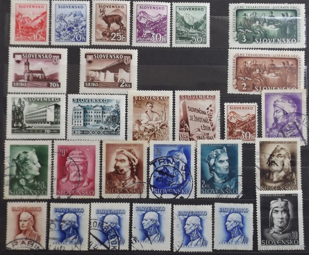 známky - Protektorát a Slovenský stát i jiné - 10