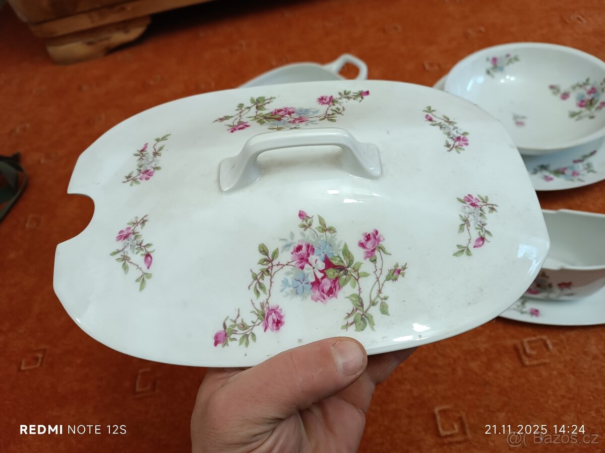 Karlovarský porcelán Epiag polévková mísa omáčník - 10