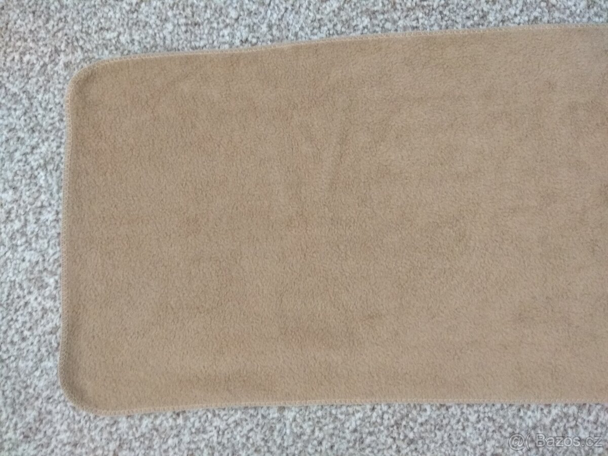 Nová unisex zimní šála - příjemný materiál, béžová, 150 cm - 10