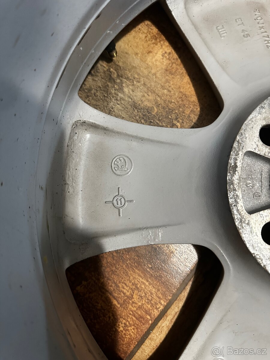 Škoda alu kola 17” – 7Jx17 ET45, originál - 10