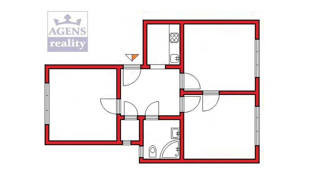 Byt 3+1, 61m2, Praha 10 - Michle, cihla, nezařízený - 10