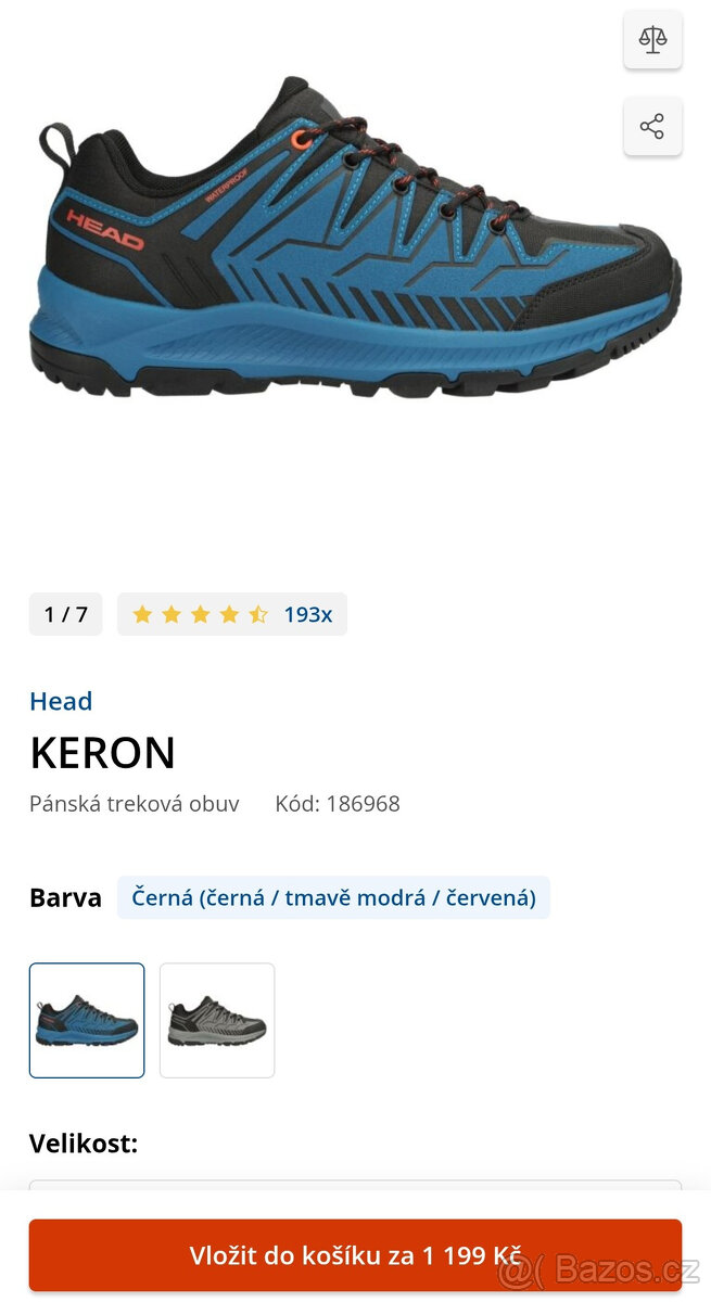 Pánské trekové boty HEAD Keron vel.41 - 10