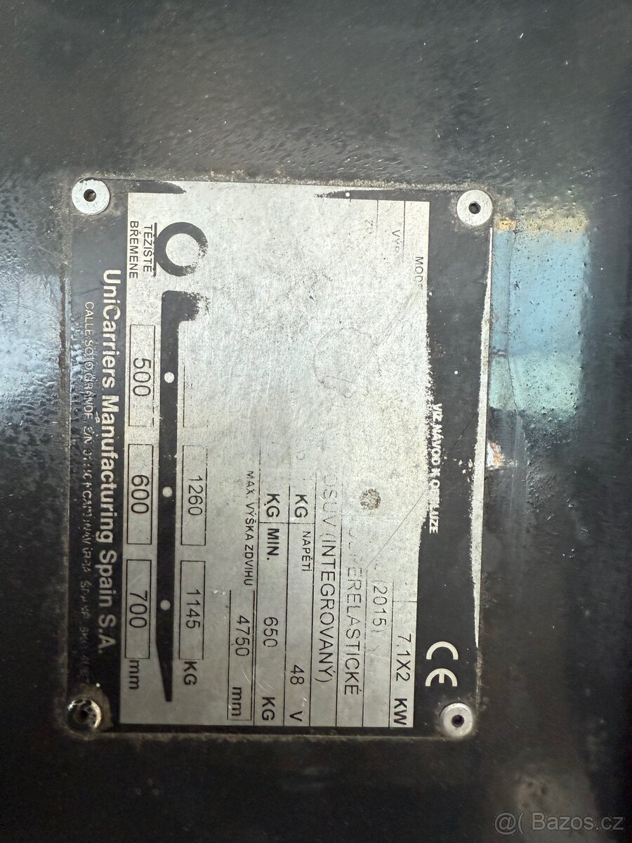 VZV Vysokozdvižný elektrický vozík Uniccarriers - Nissan 16 - 10