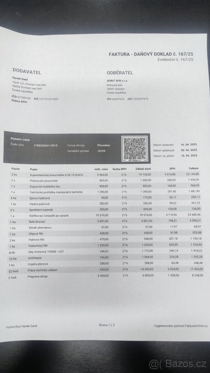 vysokozdvižný vozík CAT DP18 - 10