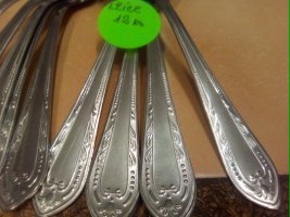 RETRO NEREZOVÉ LŽÍCE 12ks - VIDLIČKY 12ks - NEPOUŽITÉ - 10