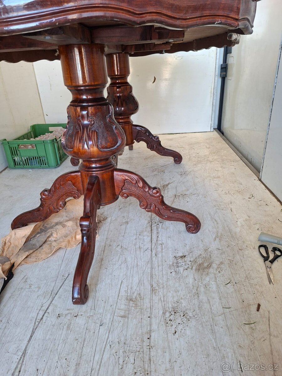 stůl + 7 židlí s masivu - 10