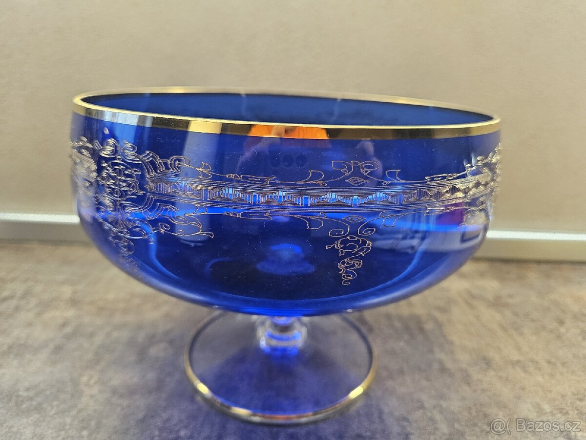 Skleněná souprava modrá - 10