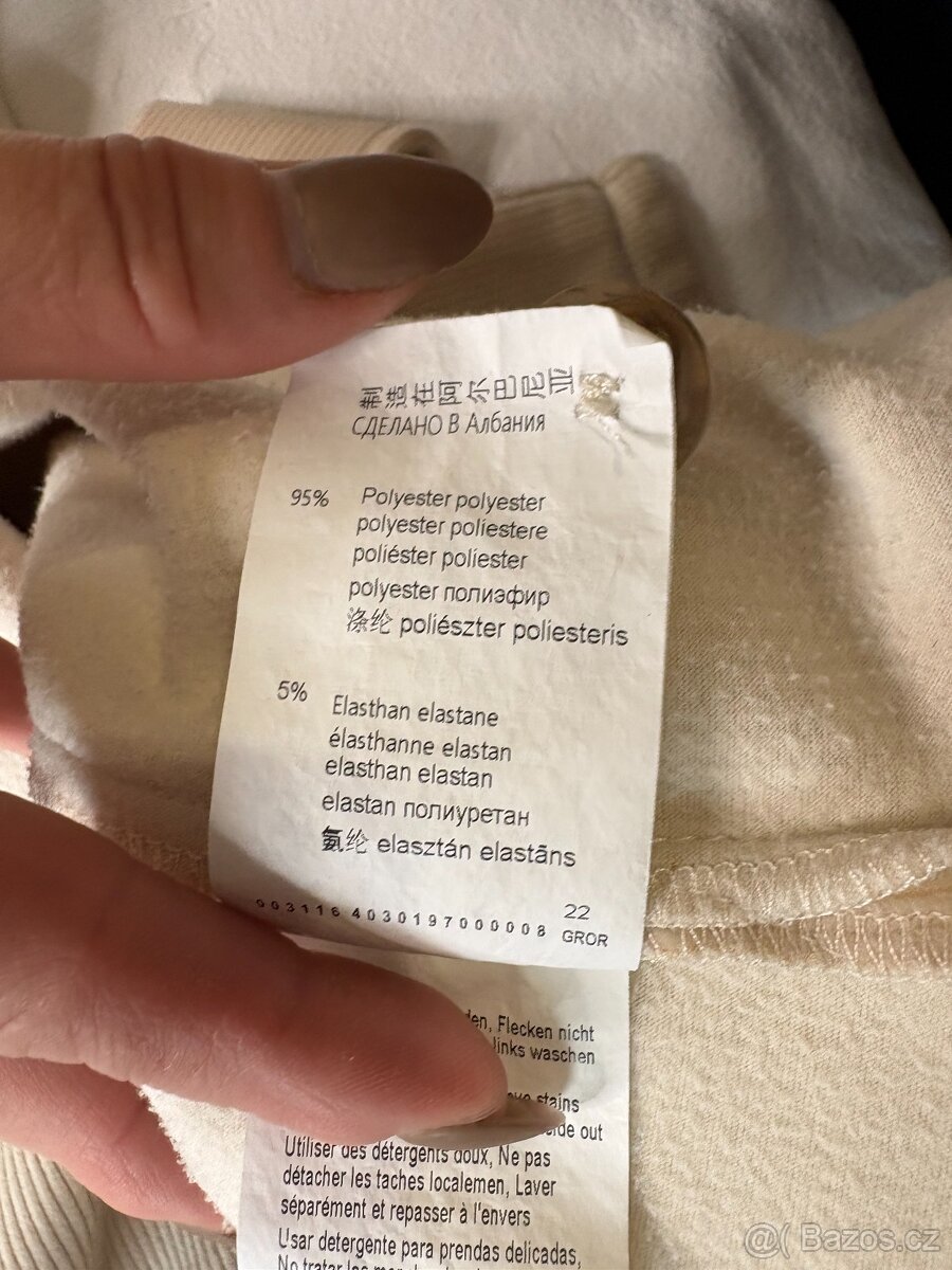 Béžová manšestrová košile TONI | Shacket | elastická | vel. - 10