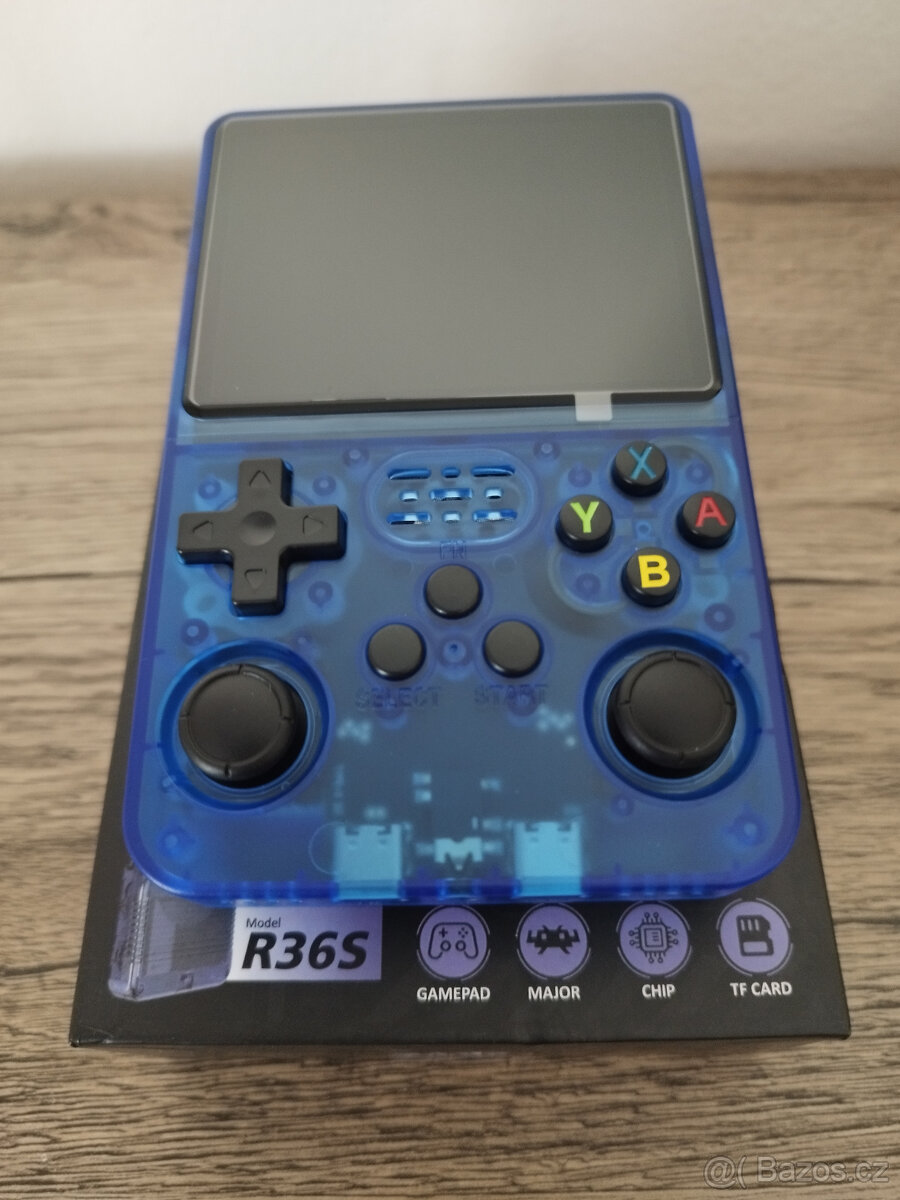 Handheld konzole R36S (verze ArkOS 2.0) +15000 her mix barev - 10