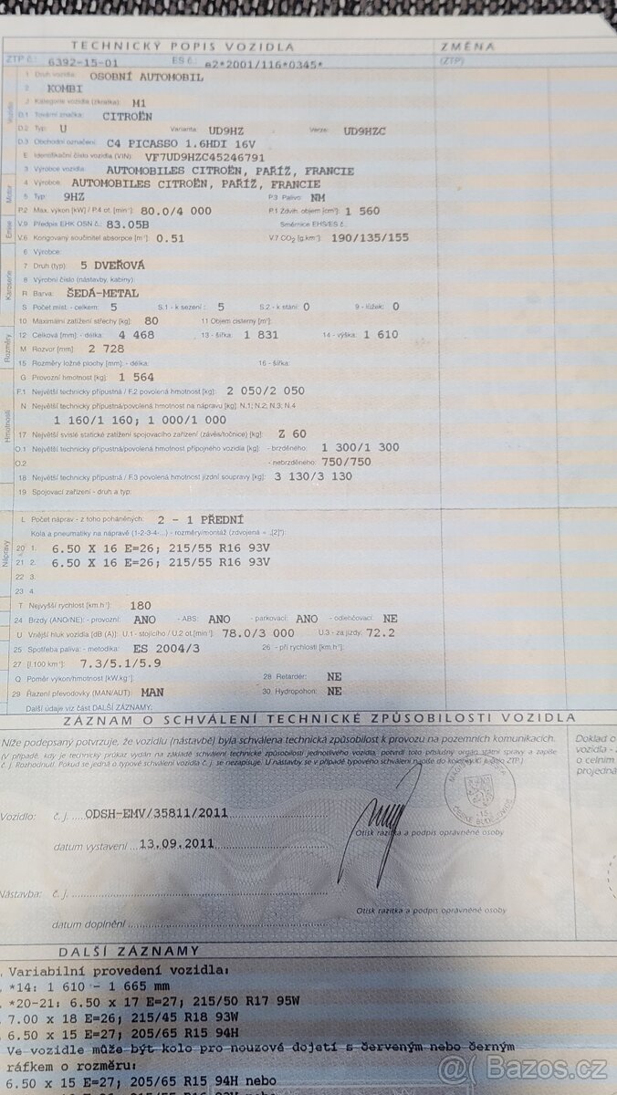 Citroen c4 pıcasso 1.6 HDI r.v 2008 - 10