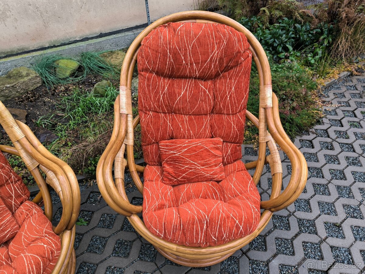 Ratanová křesla - 2 kusy - 10