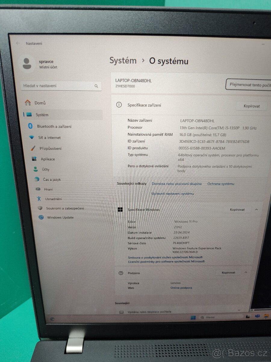 Lenovo ThinkPad t14 g4 i5-1350p 32GB√512GB√FHD√ADP√3r.z√DPH - 10