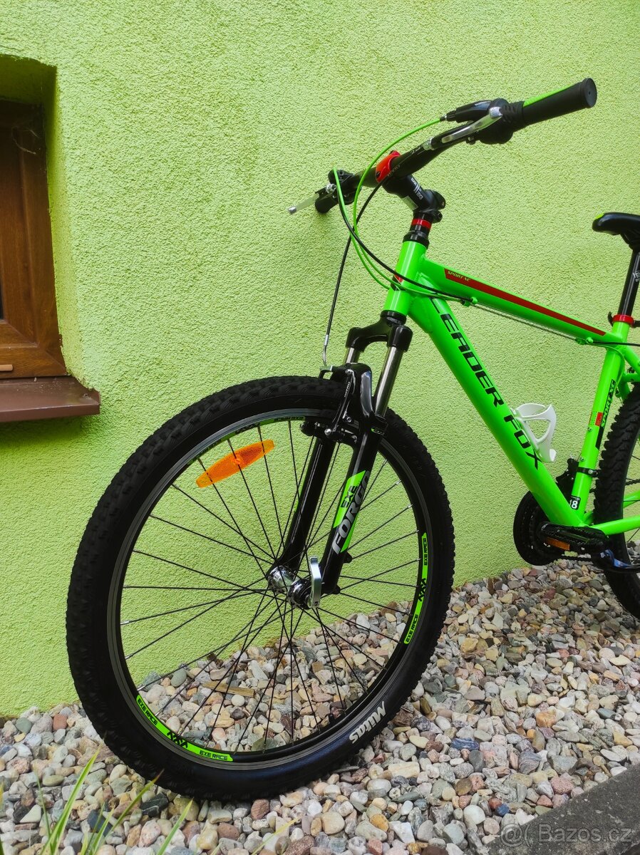 Značkové horské kolo Leader Fox 26"/18" (limetka) - 10