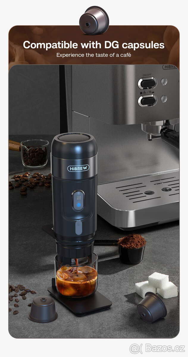 Prenosný kávovar na nespresso,dolce gusto, mletú kávu - 10