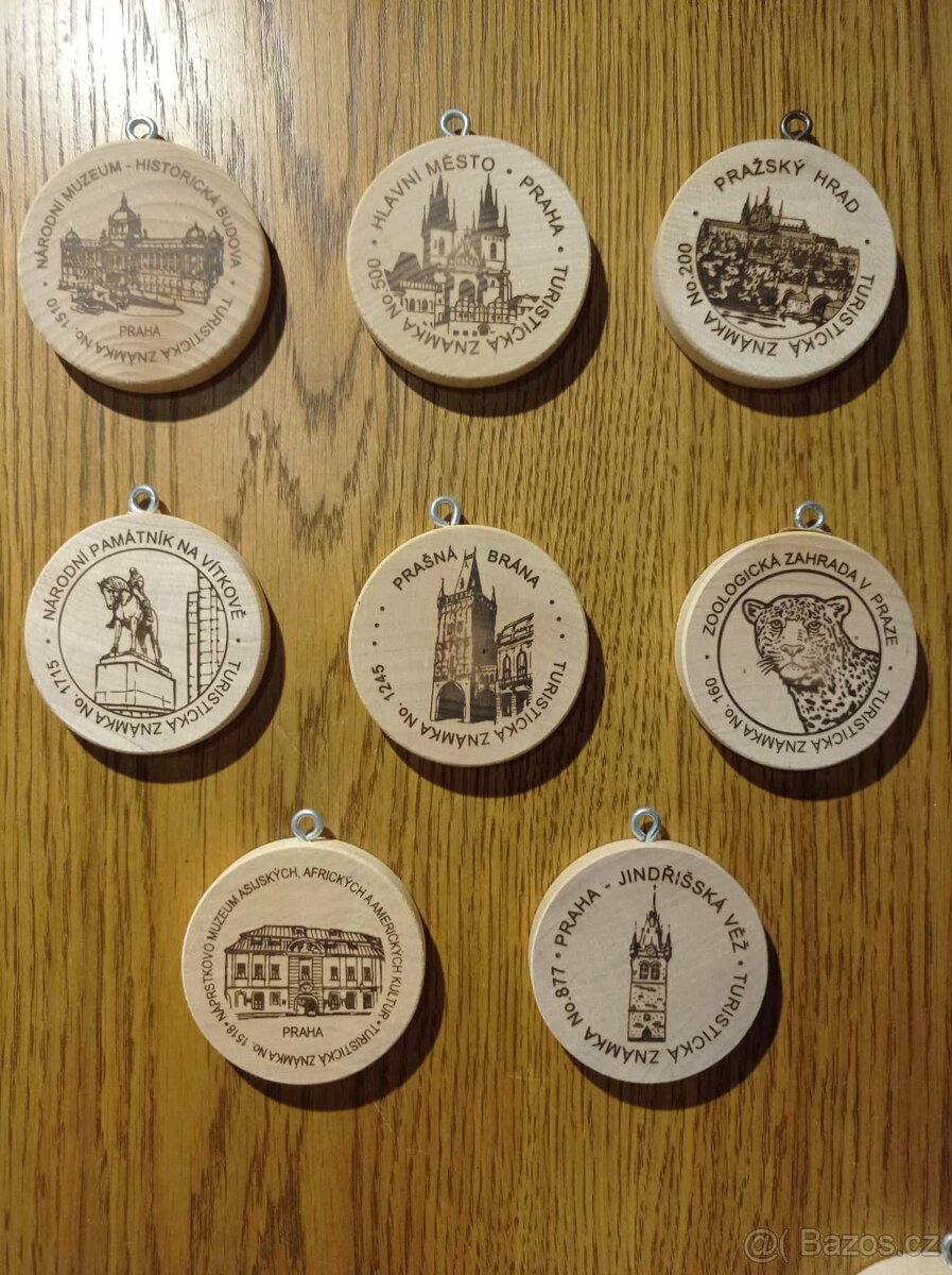 Turistické známky - 80 ks - 10
