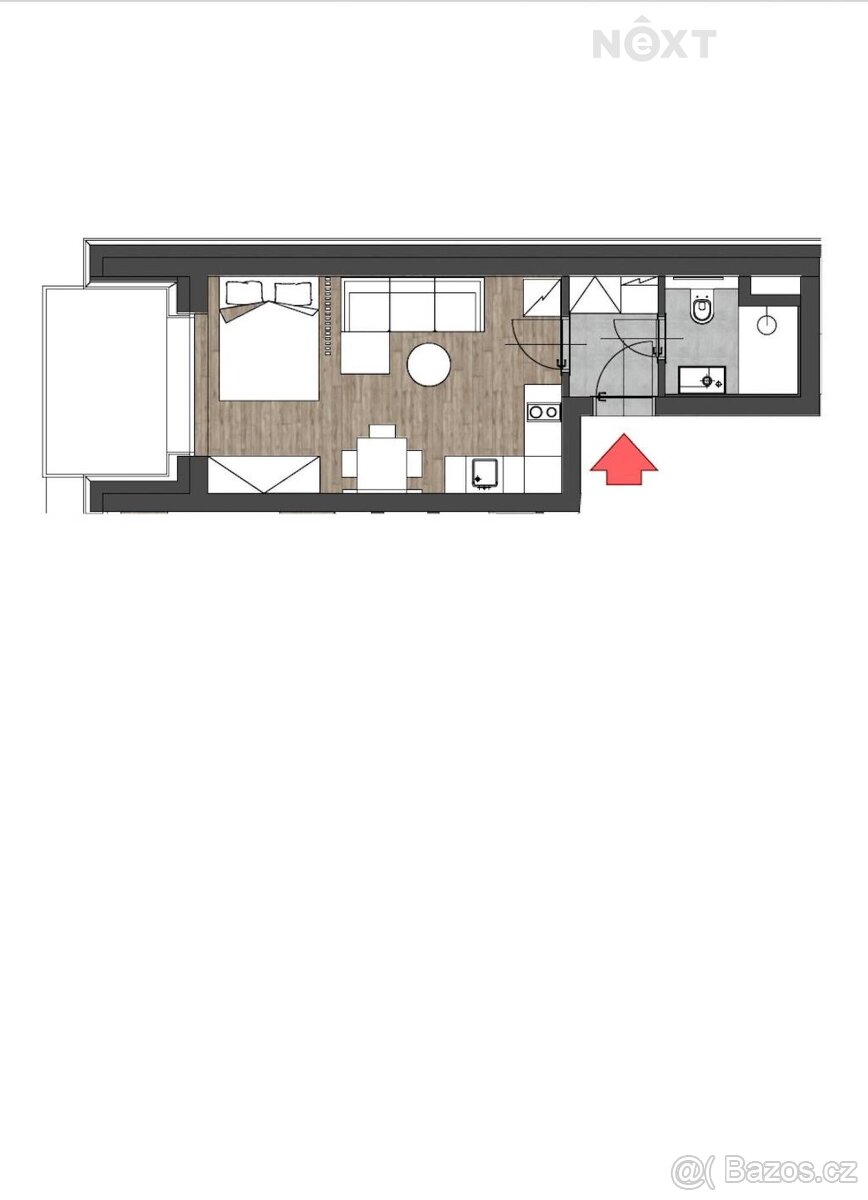 Prodej byt 1+kk, 27㎡ - 10