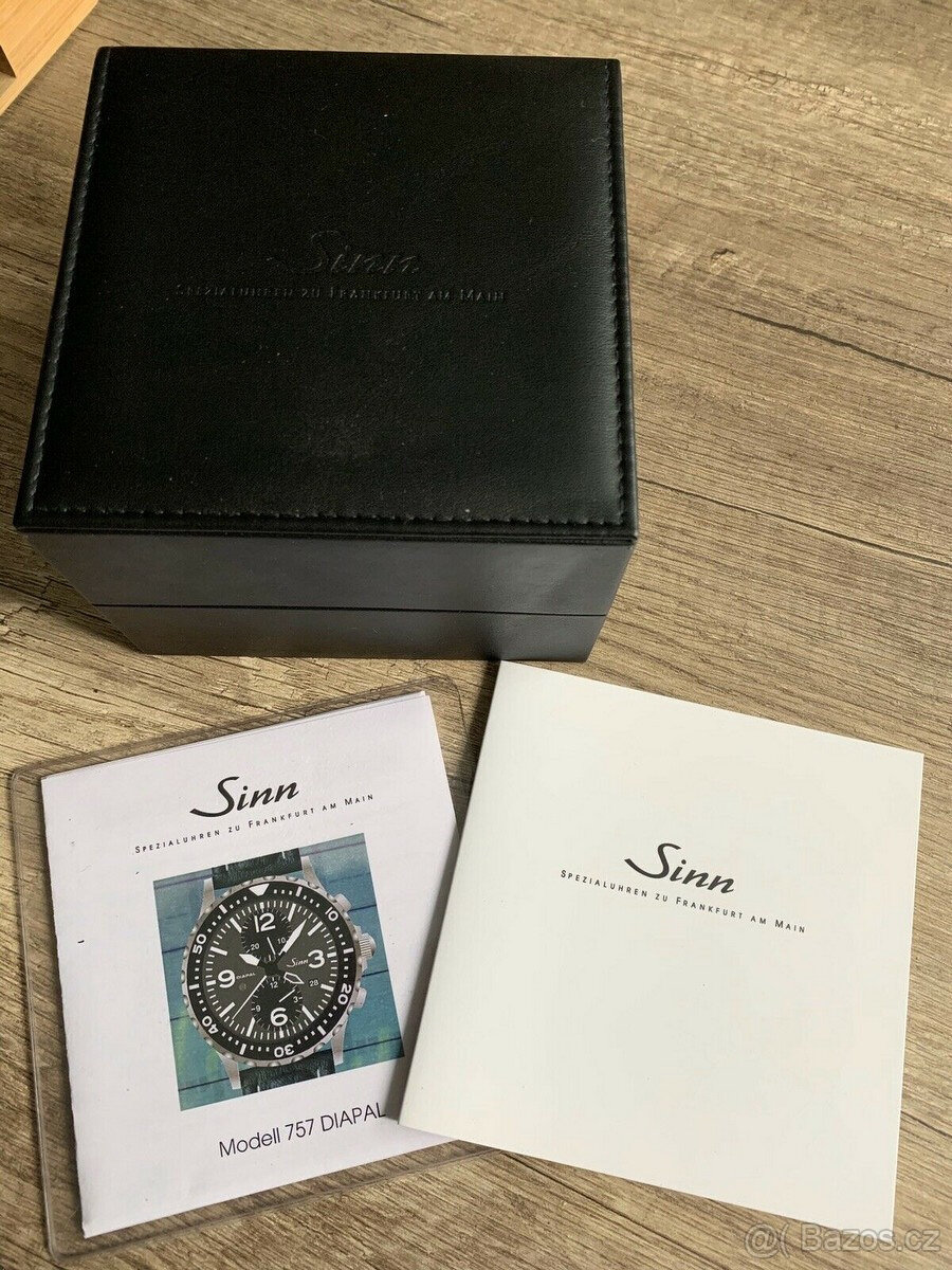 Duochronograf Sinn Diapal 757 UTC GMT - 10