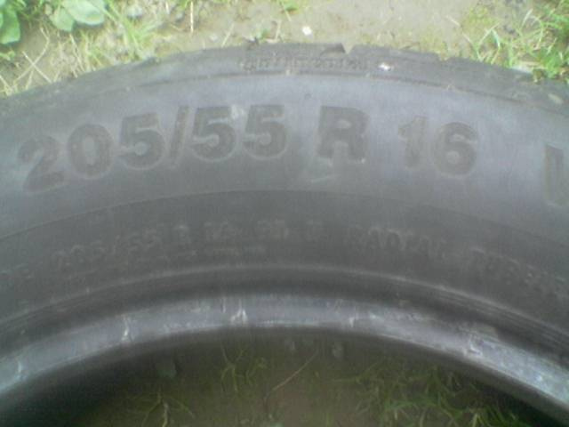 Prodej starších letních pneumatik 205-55-16. Vzorek 7mm. - 10