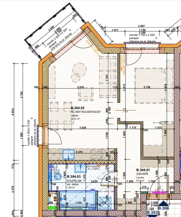 Pronájem bytu 2+kk 49 m² - 10