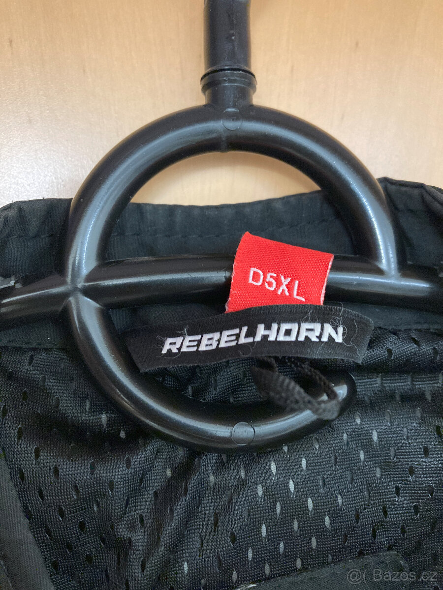 Dámská moto bunda REBELHORN Hiflow IV černo-stříbrno-růžová - 10