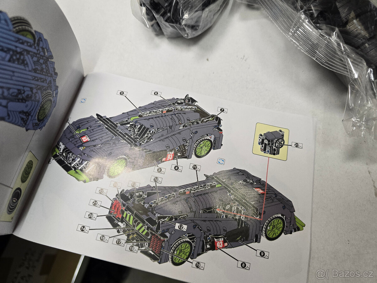 STAVEBNICE Technic PEUGEOT 9X8 24H Le Mans Hybrid mini - 10