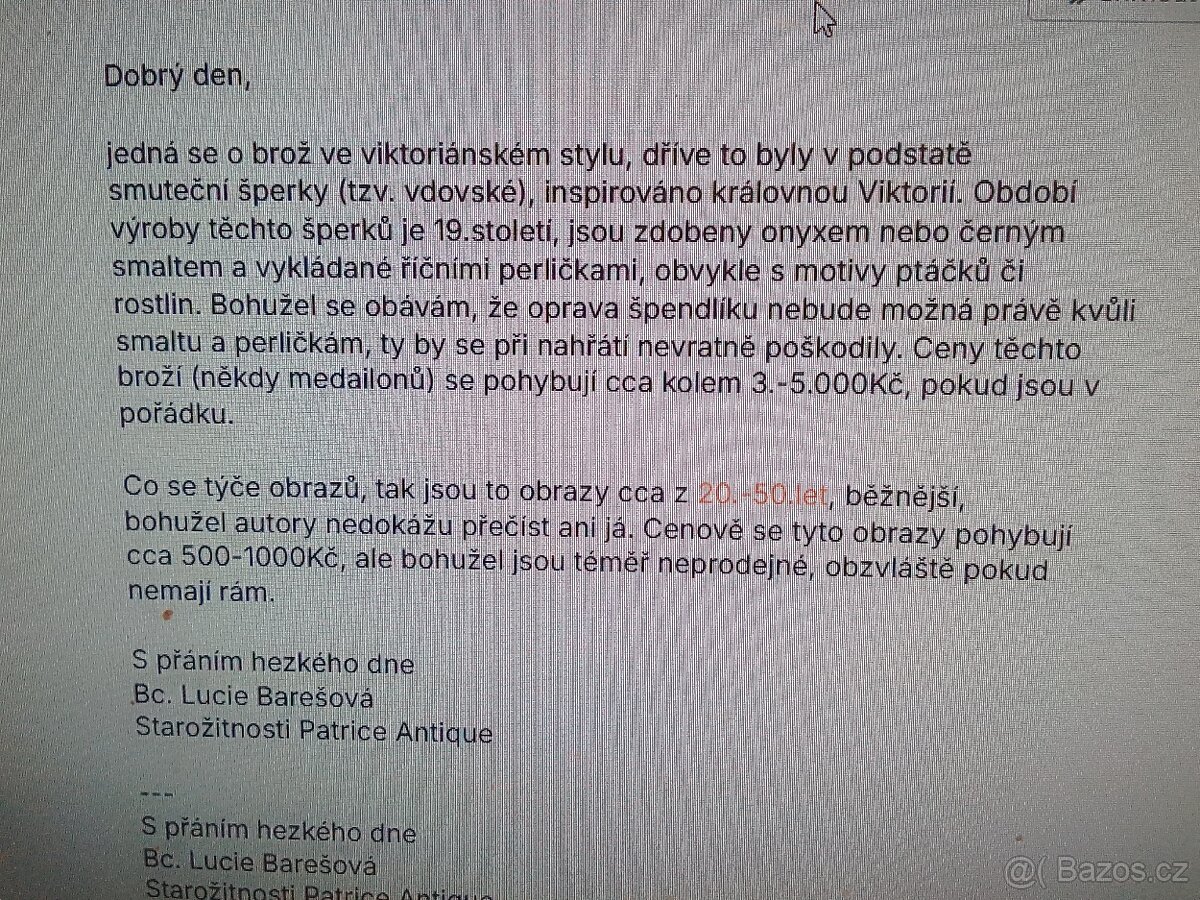 Stříbrná brož - 10