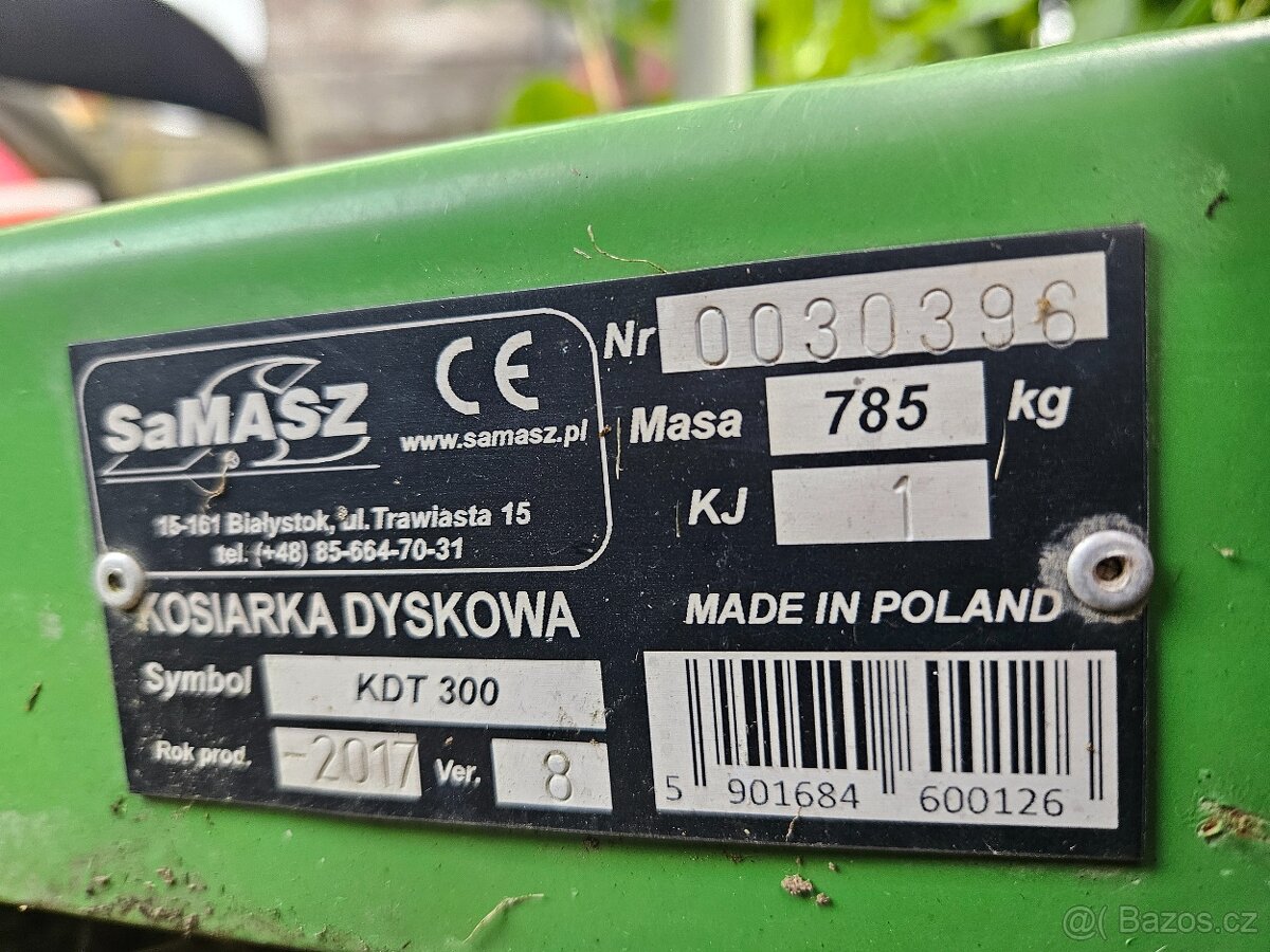 Diskový žací stroj SaMASZ KDT 300 - 10