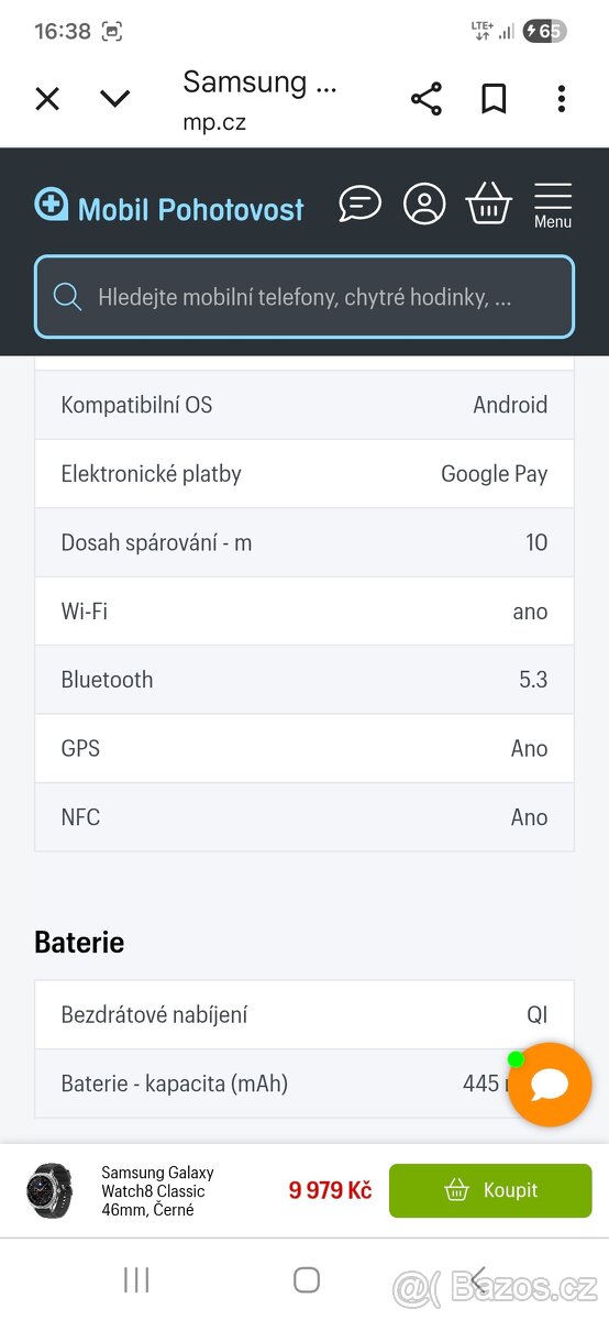 Samsung Galaxy Watch8 Classic,46mm,černe - 10