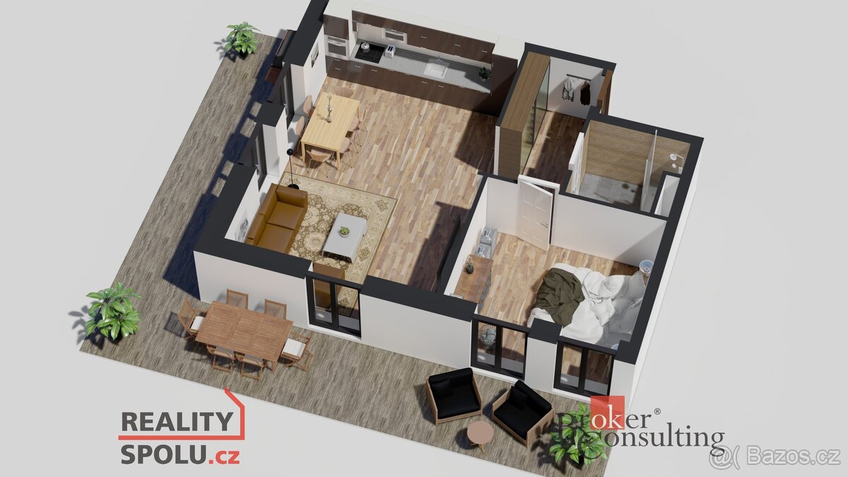 Prodej, byty/2+kk, 54.5 m2, Československé armády, Michálkov - 10