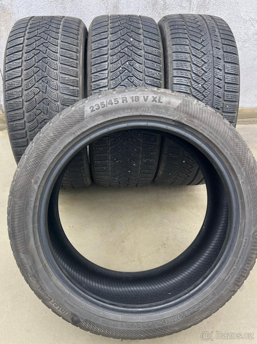 235/45R18 98V CONTINENTAL zimní pneumatiky 6,7mm - 10