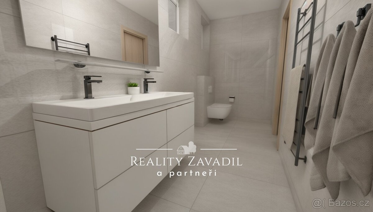 Prodej bytu 2+1 s garáží a zahradou, Platěnice, Moravany - 10