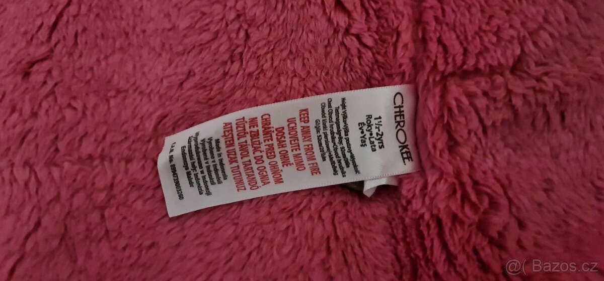 dívčí zimní bunda/kabát CHEROKEE vel. 92 + zdarma papuče - 10