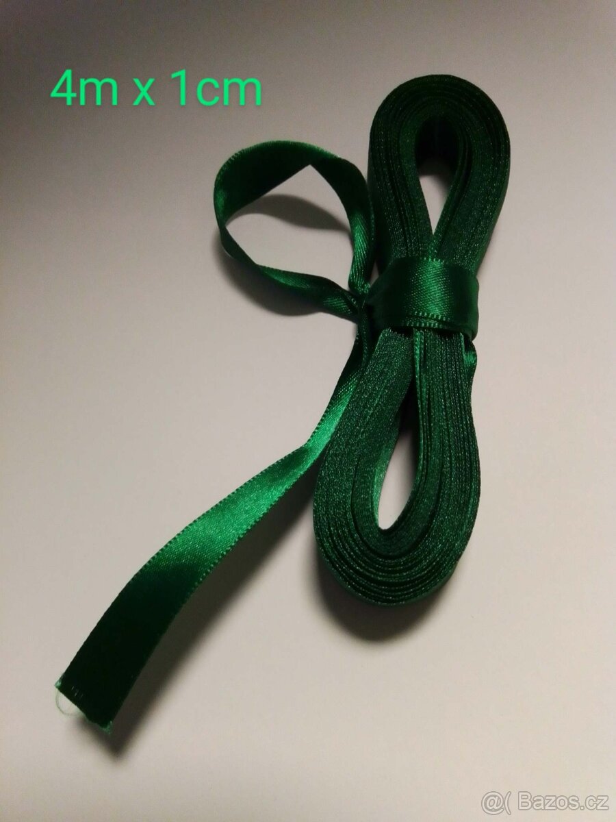 Vánoční ozdoby, dekorace barevné stuhy 10m a rozety Nové - 10