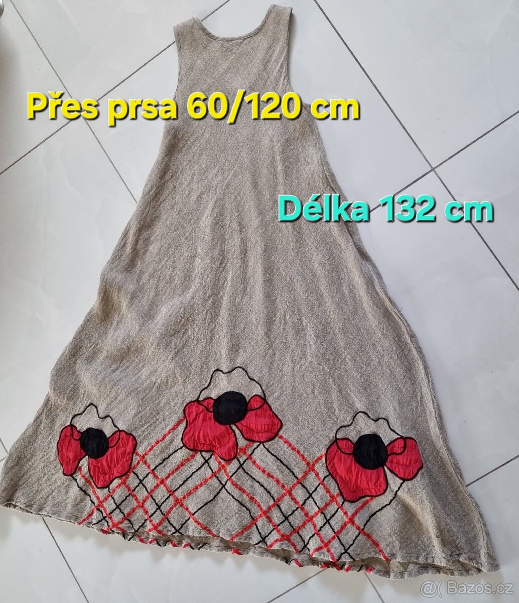 Šaty letní lněné - 10